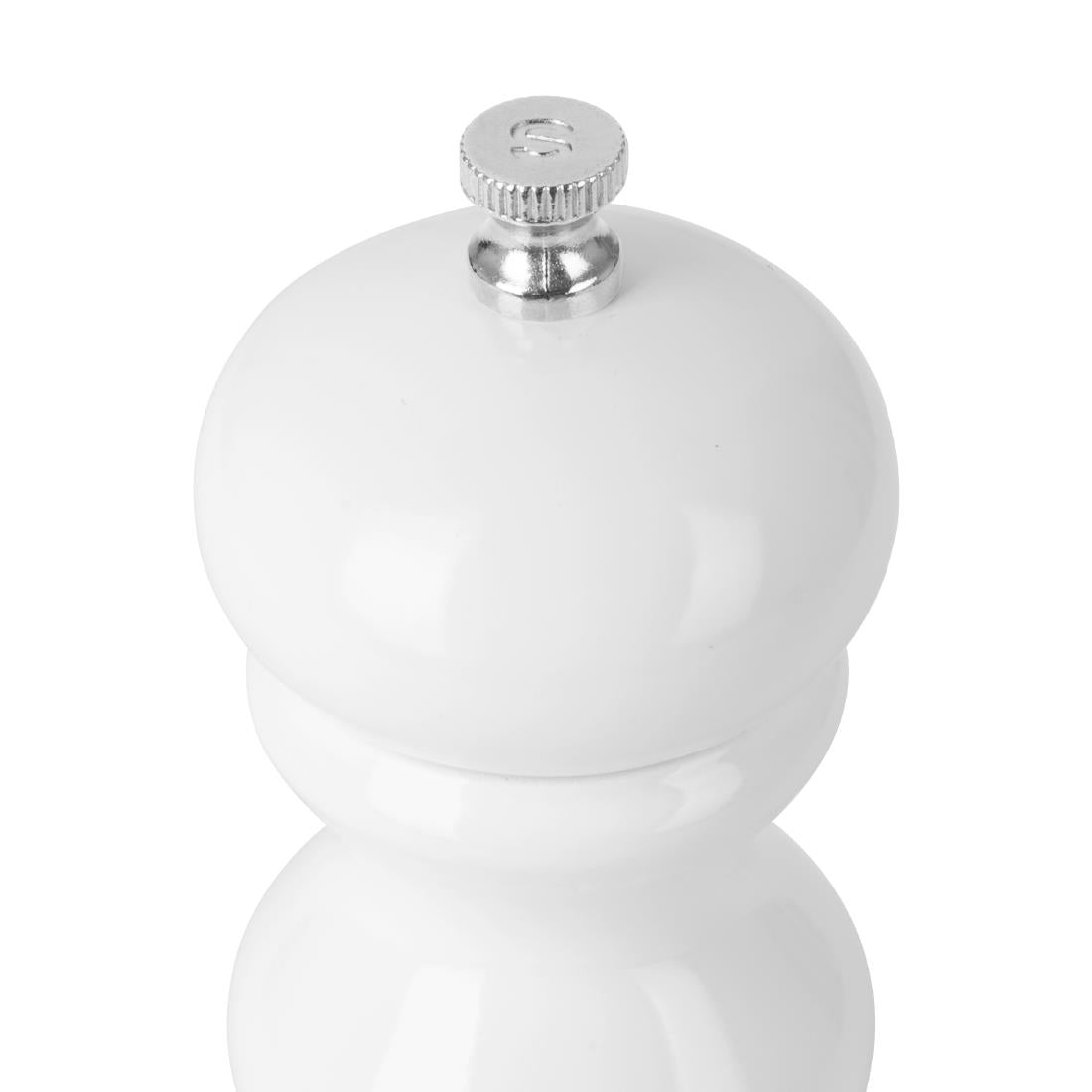 Olympia Salt Or Pepper Grinder White Hevea Wood - 125mm - DN652