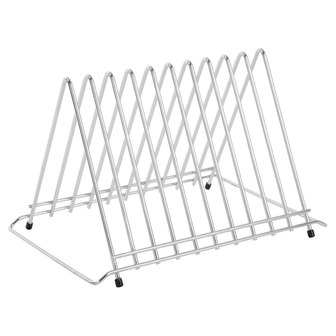 Hygiplas Heavy Duty Chopping Board Rack Stainless Steel 10 slots - DP037