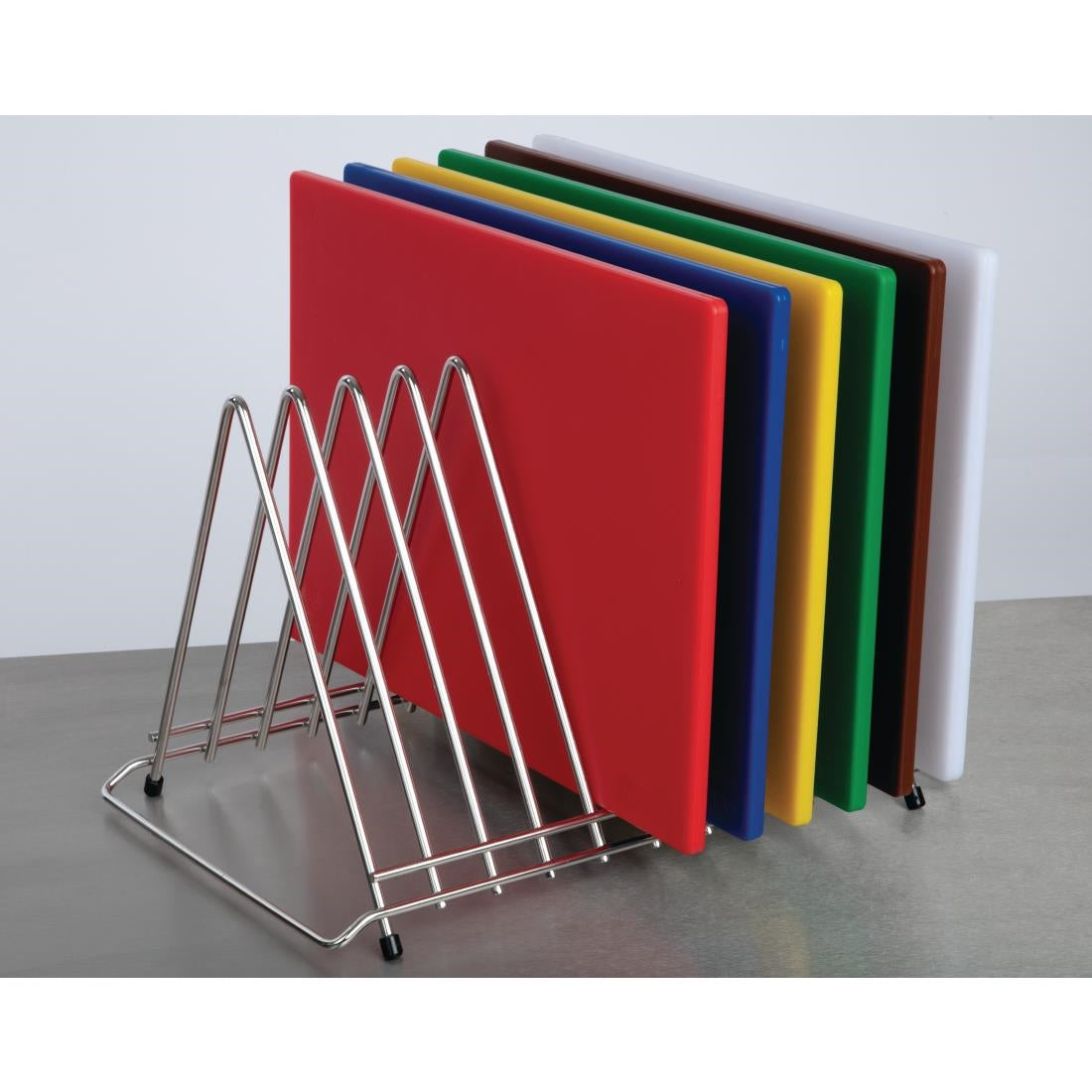 Hygiplas Heavy Duty Chopping Board Rack Stainless Steel 10 slots - DP037