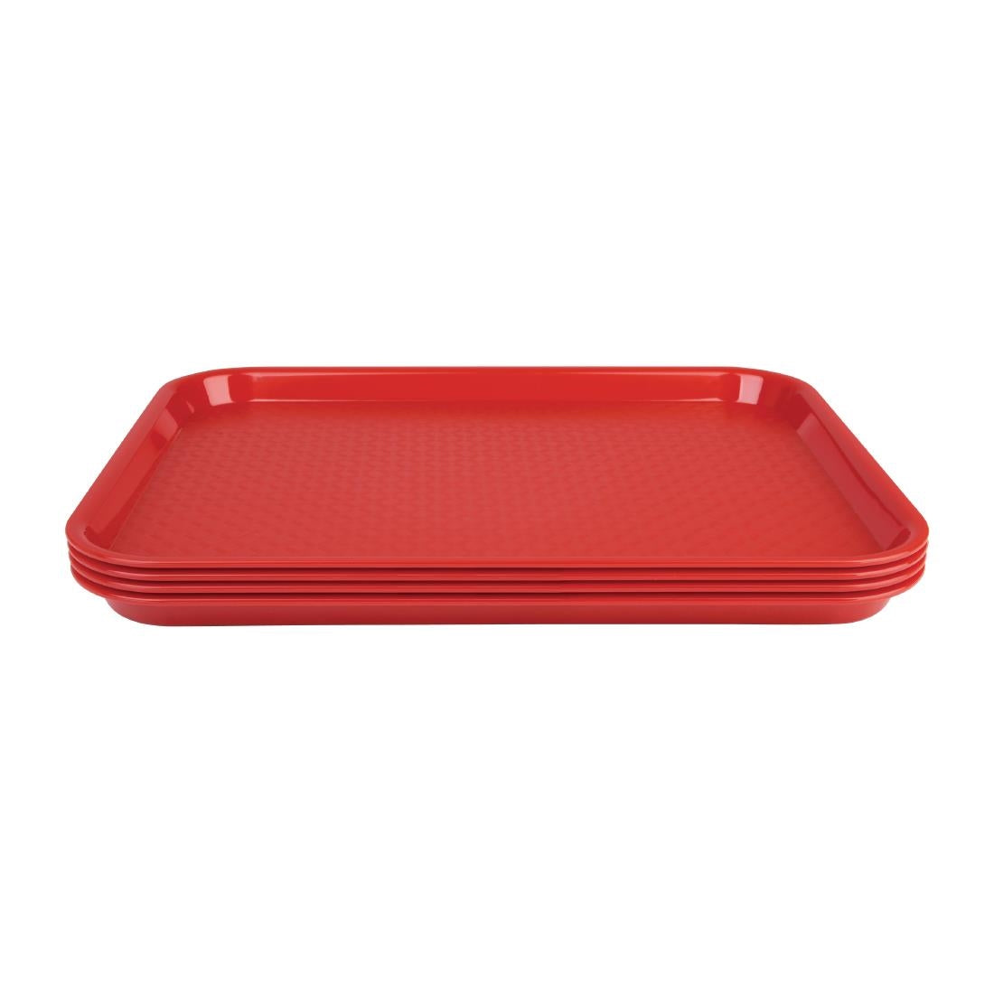 Olympia Kristallon Polypropylene Foodservice Tray 265 x 345mm Red - DP213