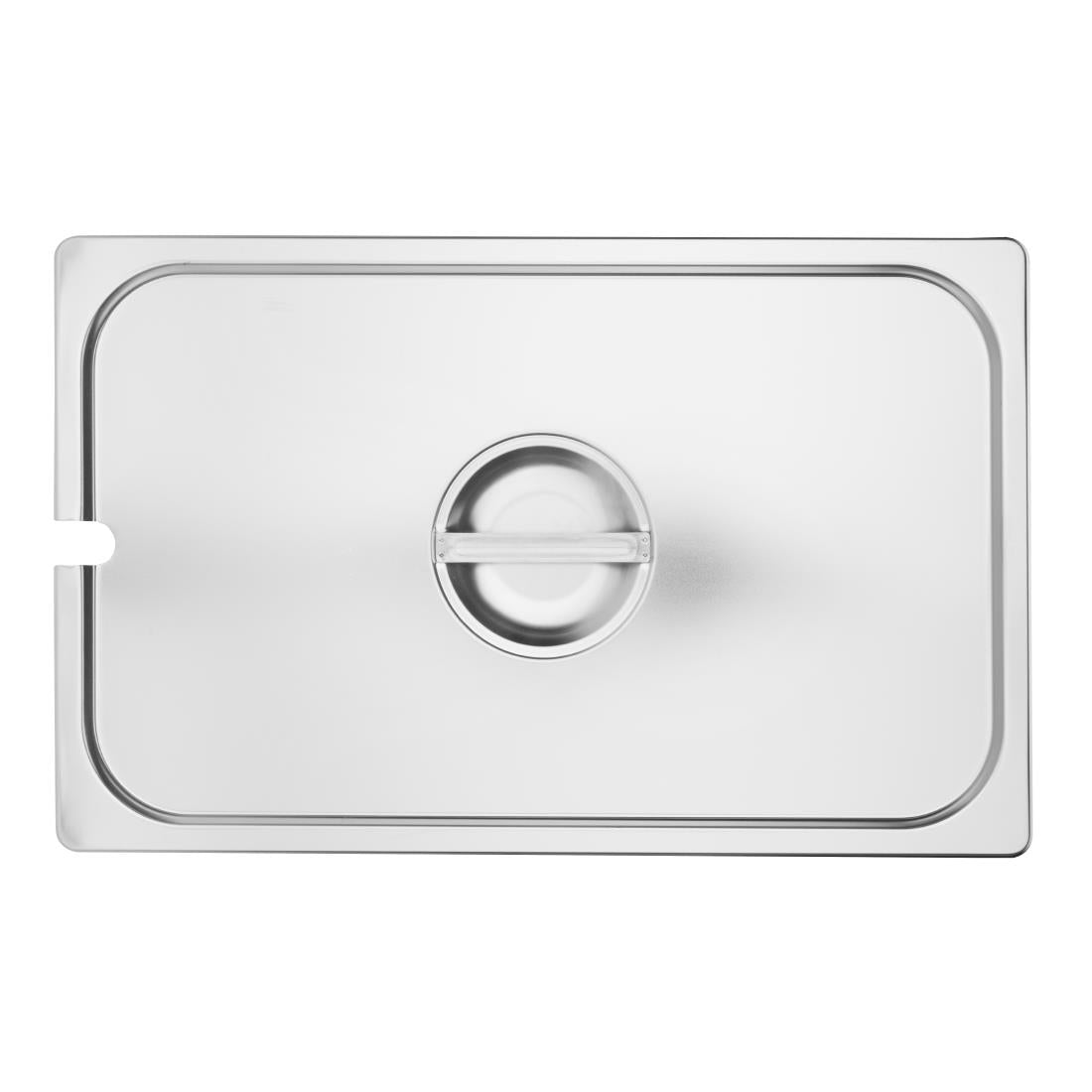 Vogue St/St GN Notched Lid - 1/1 - DP250