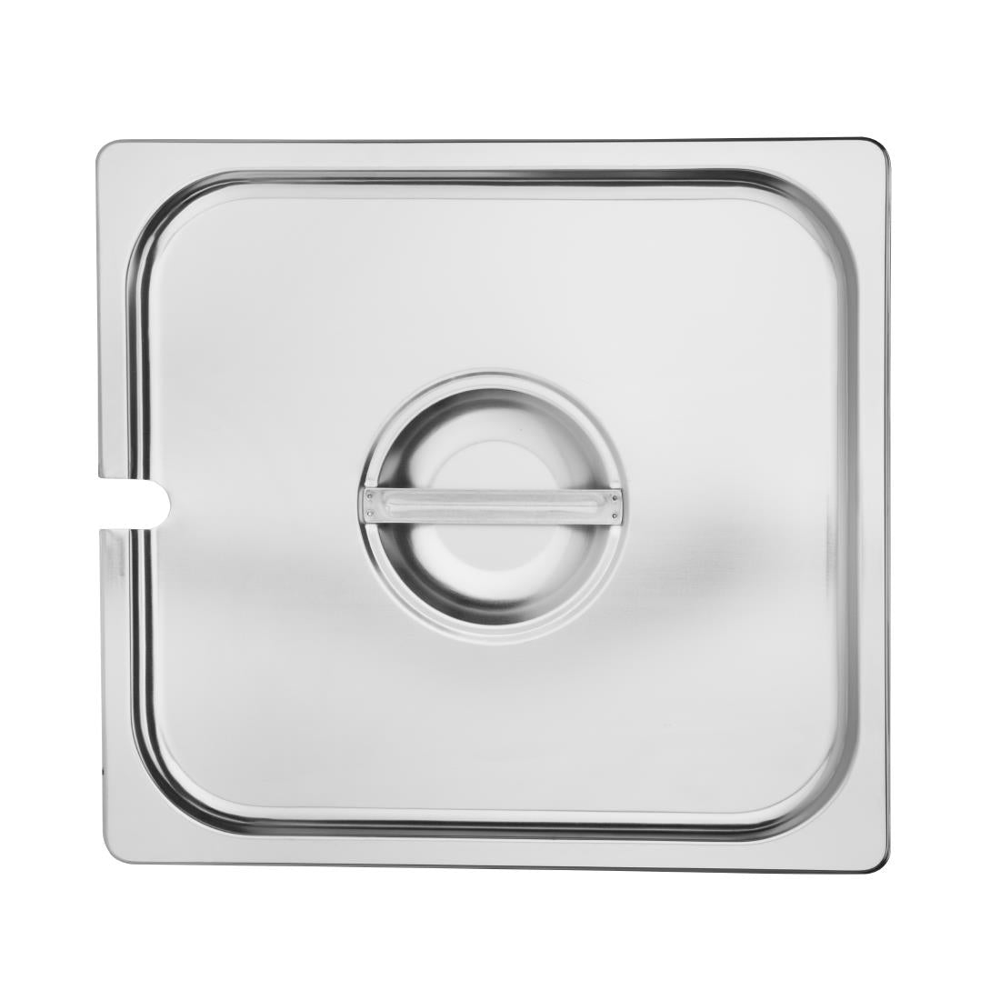 Vogue St/St GN Notched Lid - 2/3 - DP252