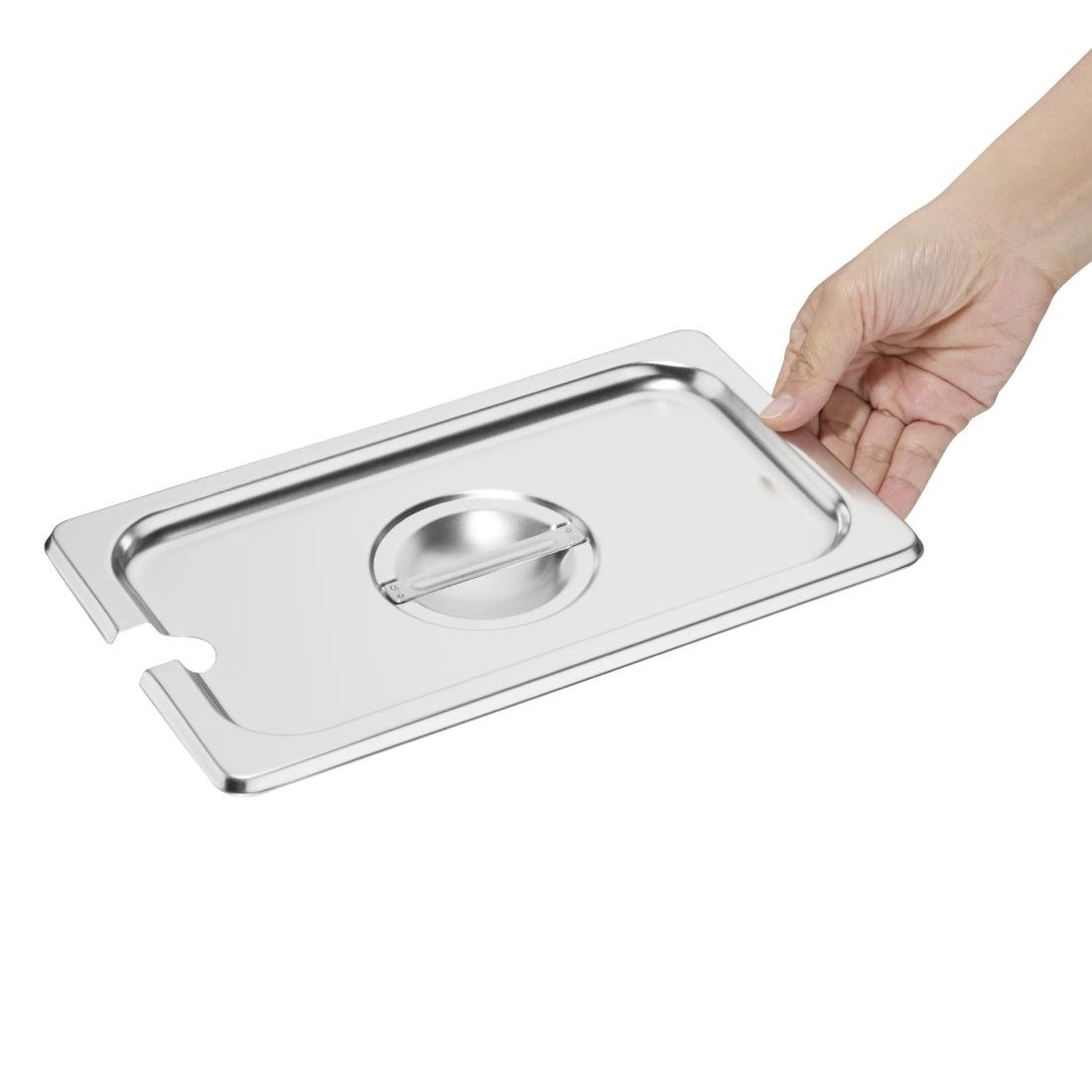 Vogue St/St GN Notched Lid - 1/4 - DP254