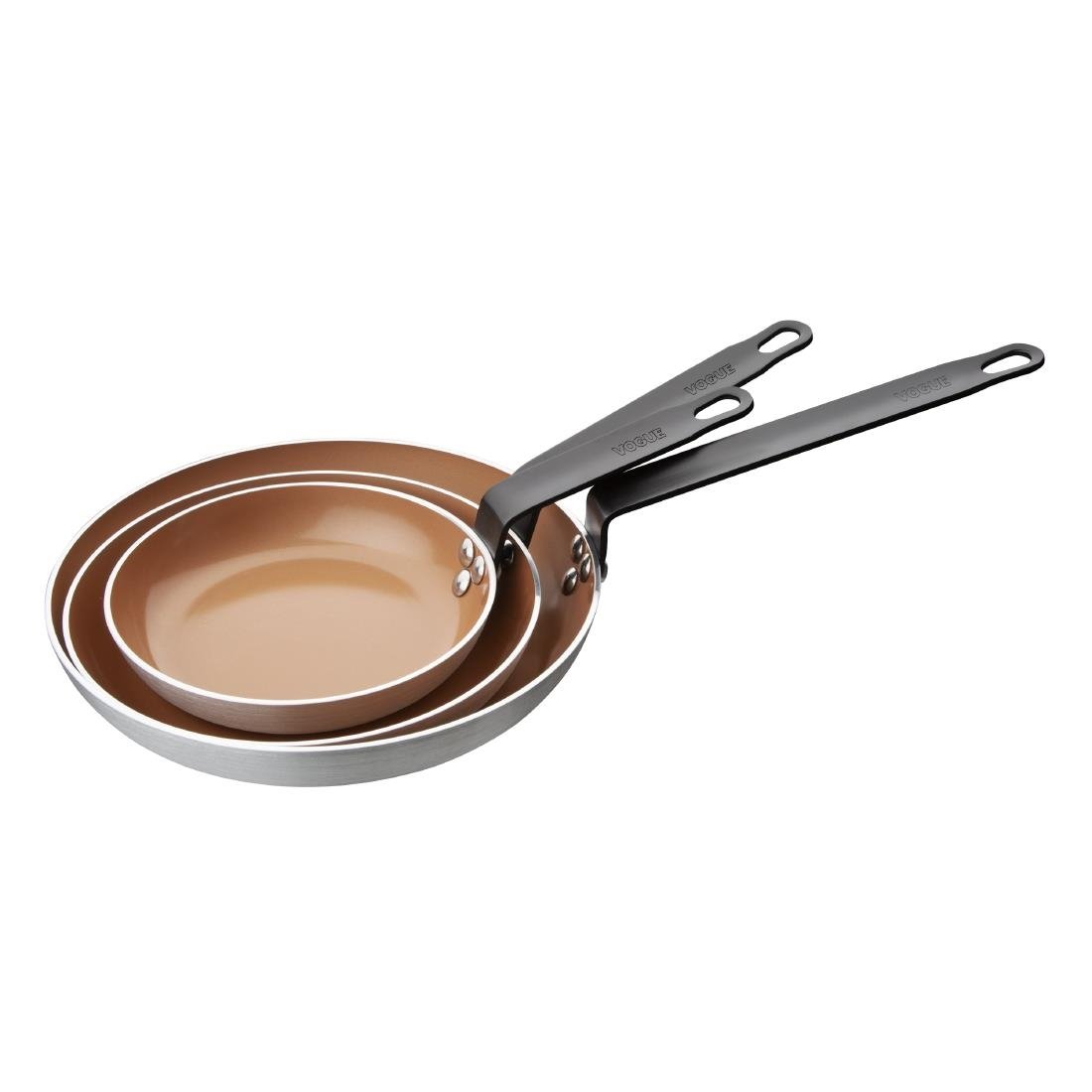 Vogue Aluminium Non-Stick Ceramic Coated Frying Pan 20cm - DP483