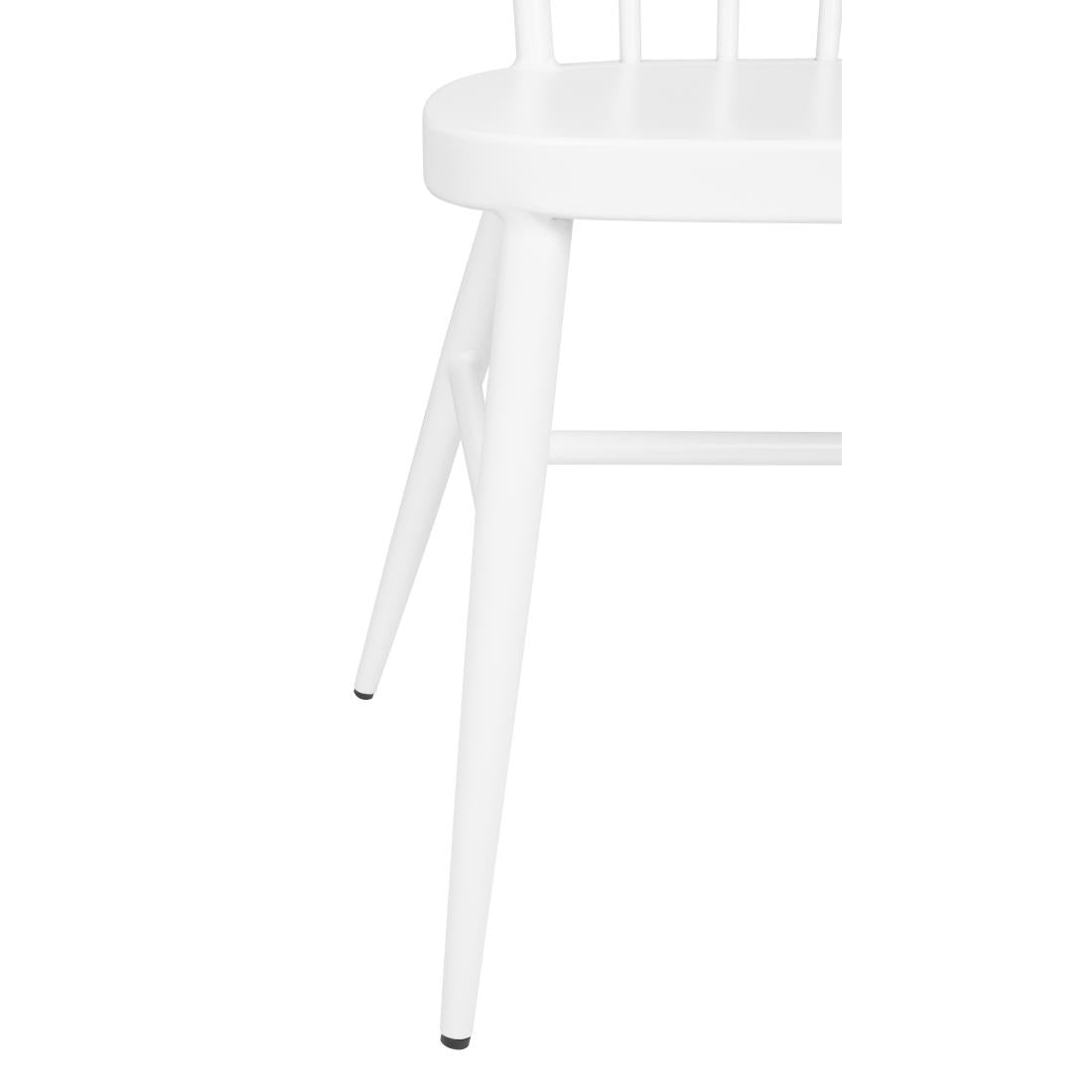 Bolero Windsor Aluminium White Chairs White (4 Pack) - DP718