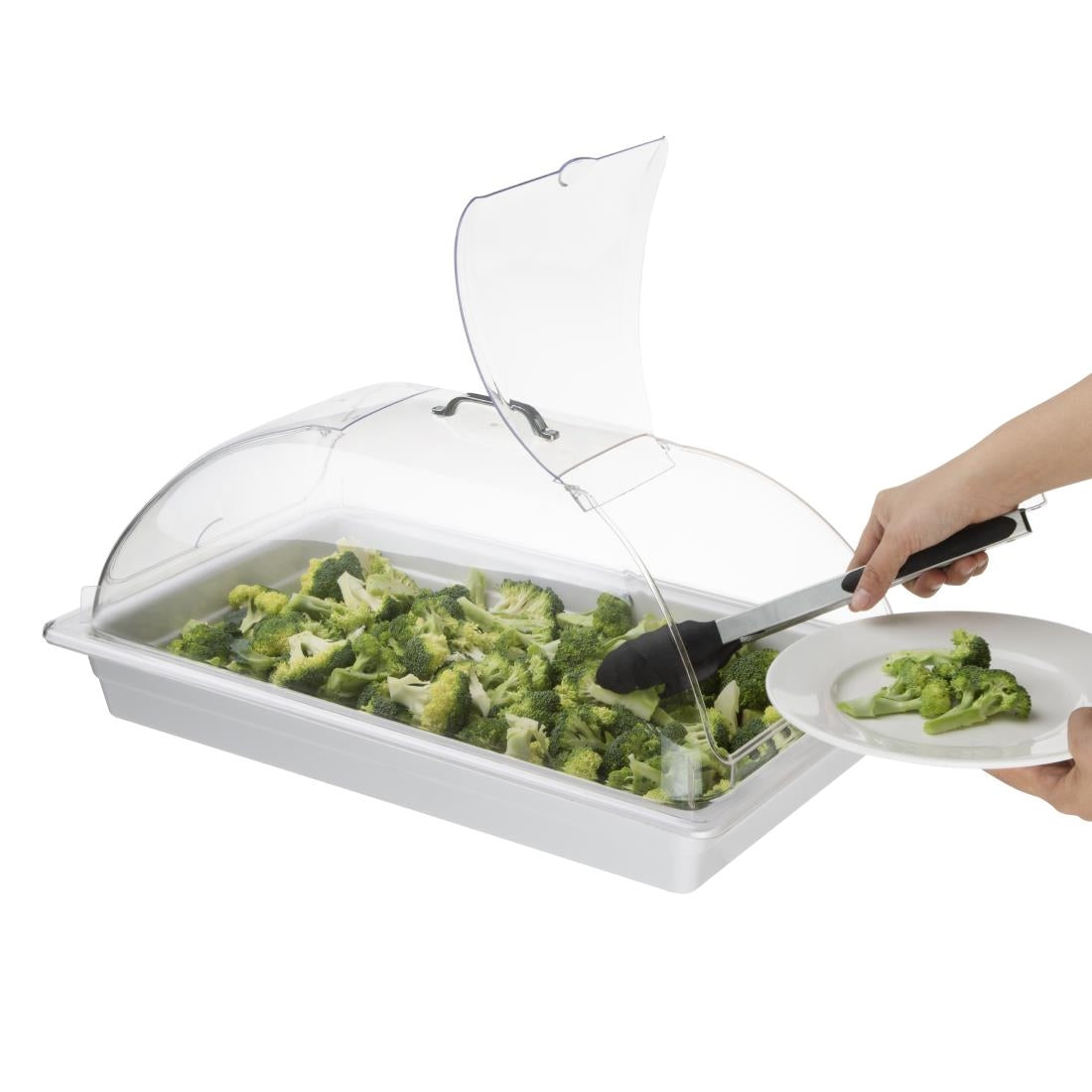 Olympia Kristallon Polycarbonate 1/1 GN Domed Cover 535x330x175mm - DP790