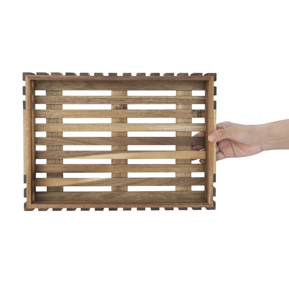 Olympia Acacia Small Storage Box 356x255mm - DP880