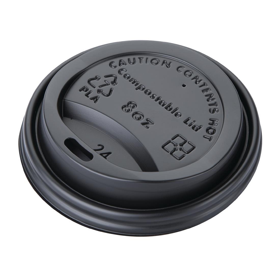 Fiesta Compostable Hot Cup Lids 225ml (Pack of 1000) - DS052