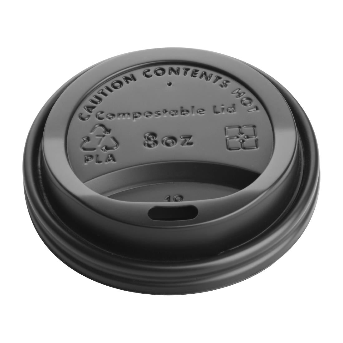 Fiesta Compostable Hot Cup Lids 225ml Pack of 50 - DS054
