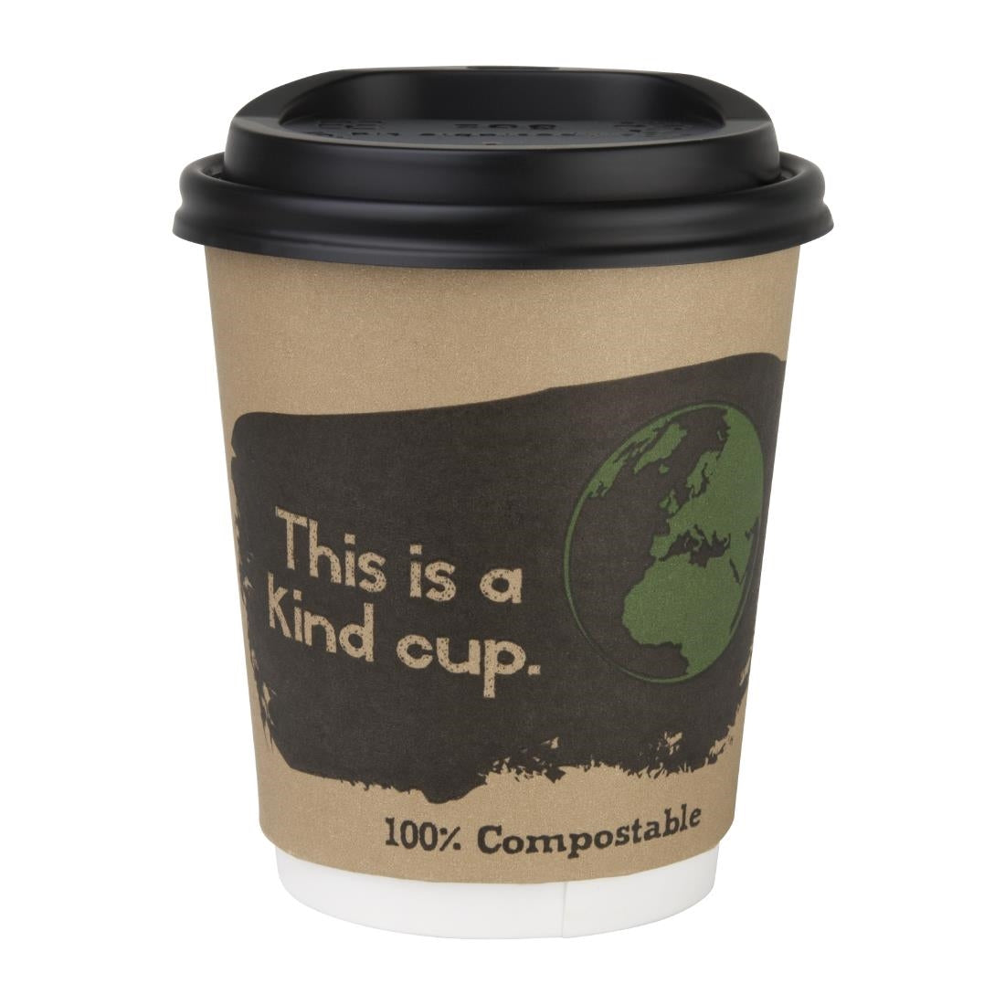 Fiesta Compostable Hot Cup Lids 225ml Pack of 50 - DS054