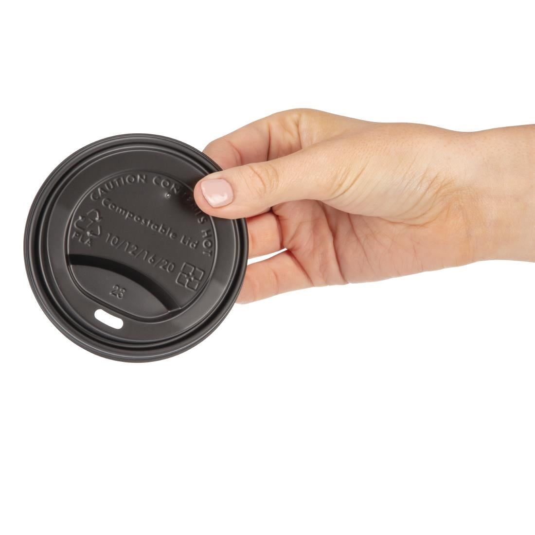 Fiesta Compostable Hot Cup Lids 340ml Pack of 1000 - DS053