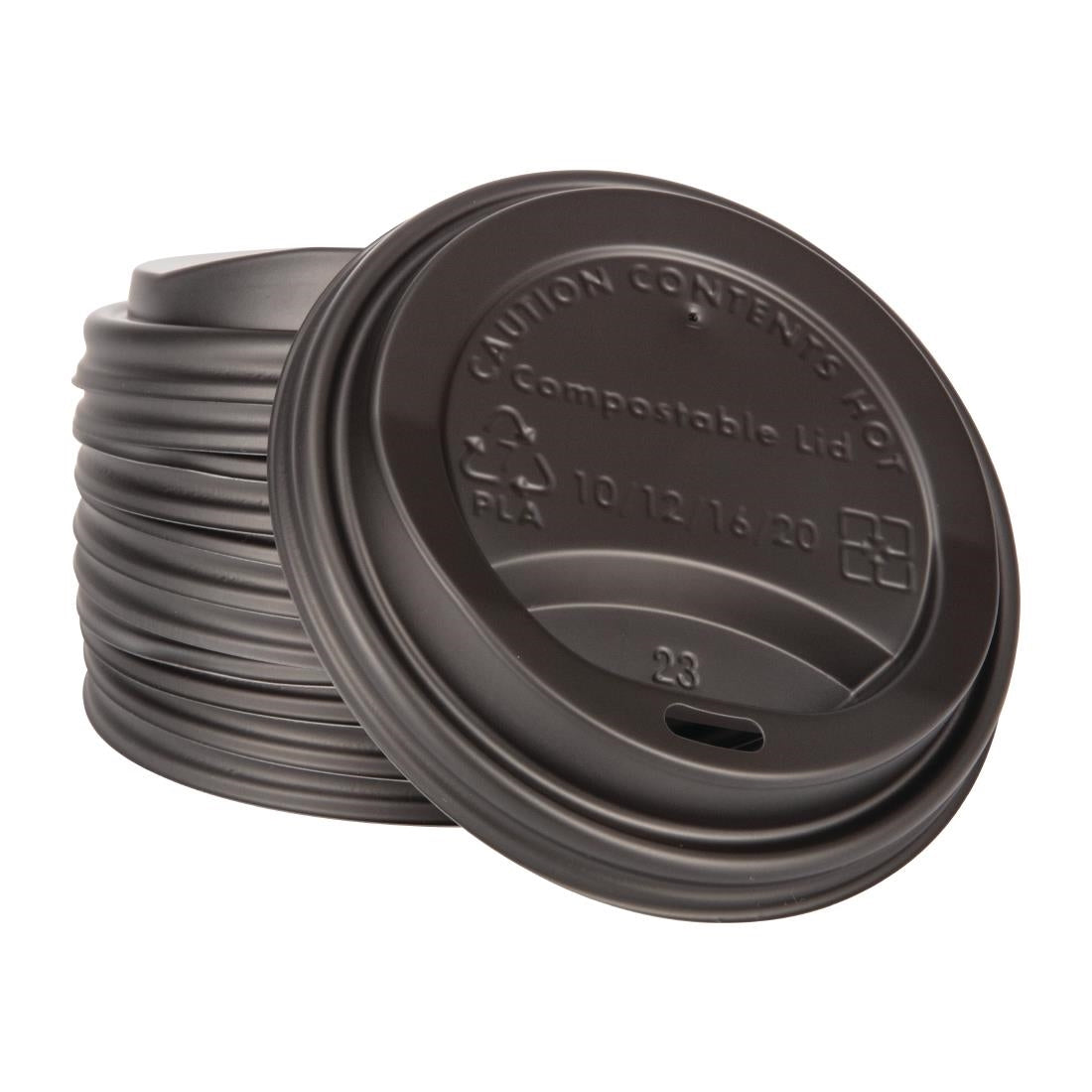 Fiesta Compostable Hot Cup Lids 340ml Pack of 1000 - DS053