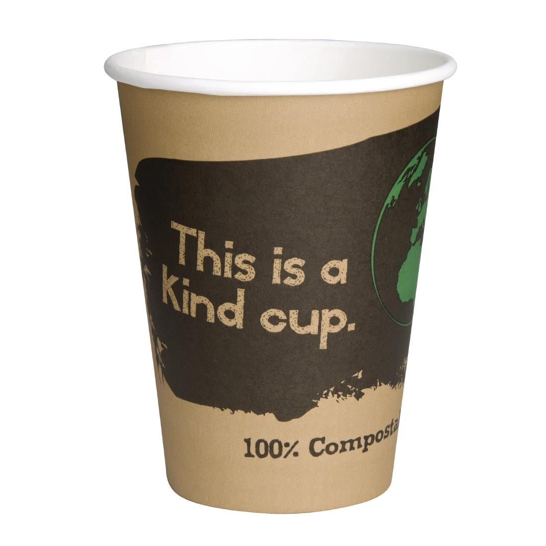 Fiesta Compostable Hot Cups Single Wall 340ml Pack of 1000 - DS058