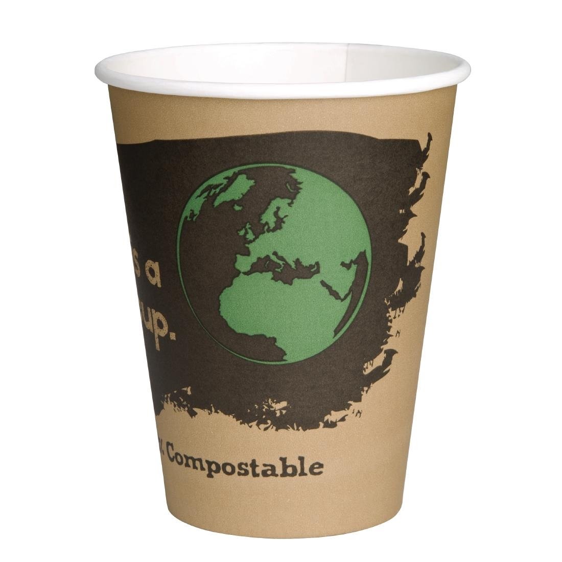 Fiesta Compostable Hot Cups Single Wall 340ml Pack of 50 - DS059