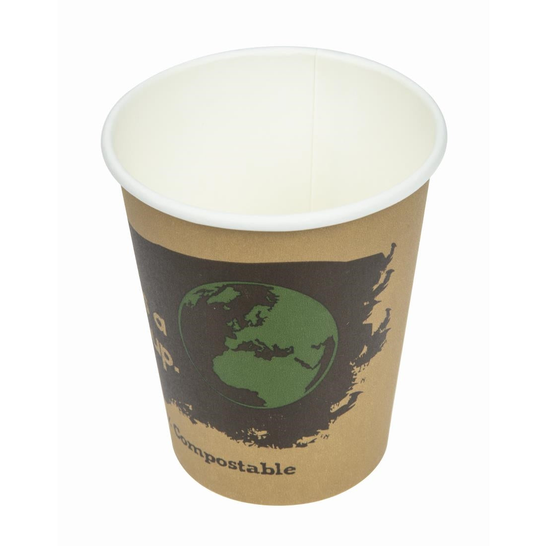 Fiesta Compostable Hot Cups Single Wall 225ml Pack of 50 - DS057