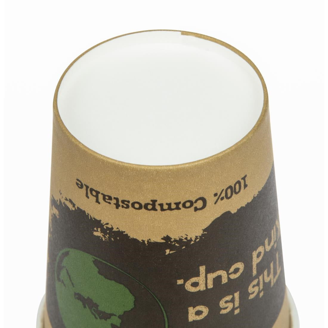 Fiesta Compostable Hot Cups Single Wall 225ml Pack of 50 - DS057