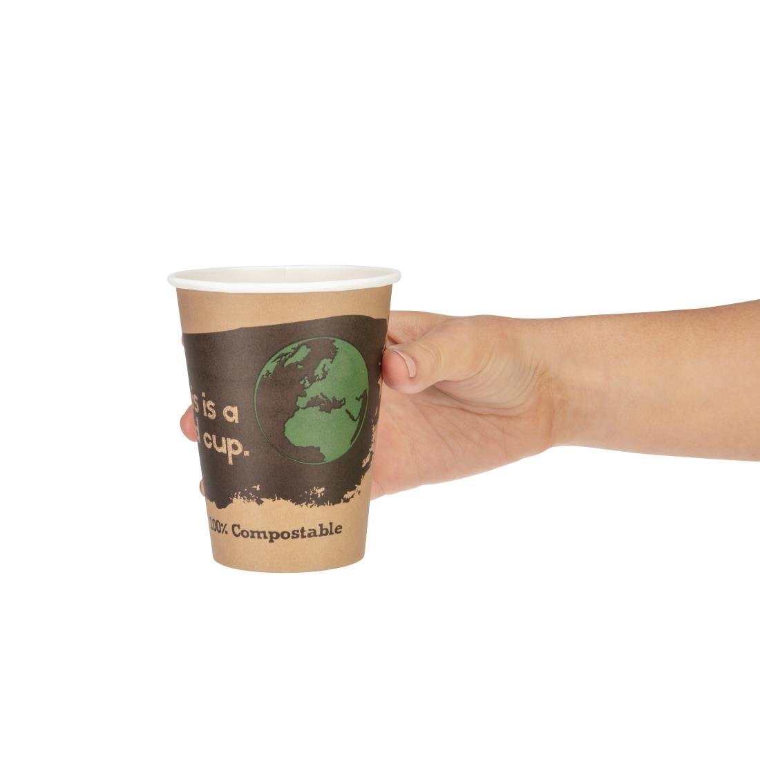 Fiesta Compostable Hot Cups Single Wall 340ml Pack of 50 - DS059