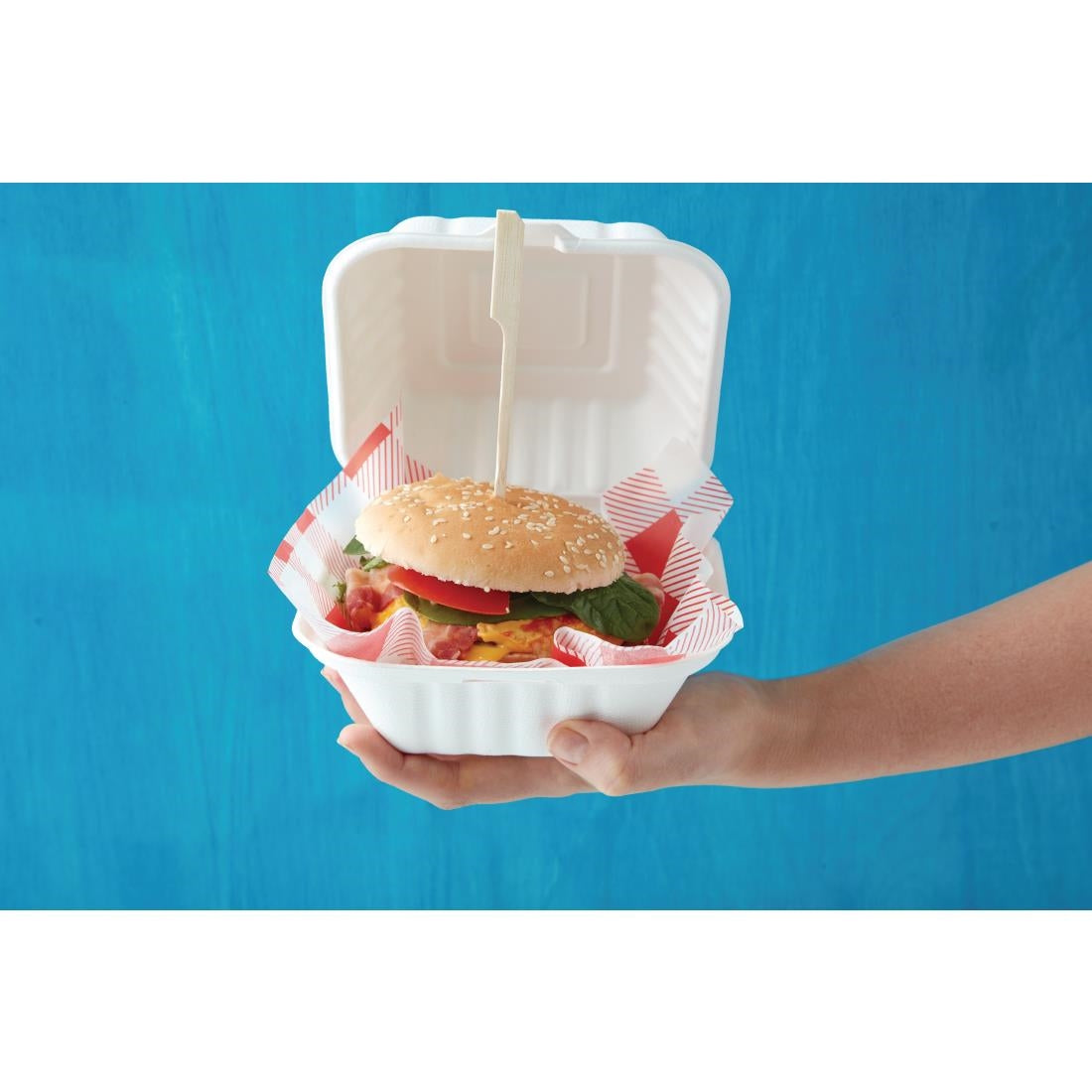 Fiesta Compostable Hinged Container 149mm - DW246