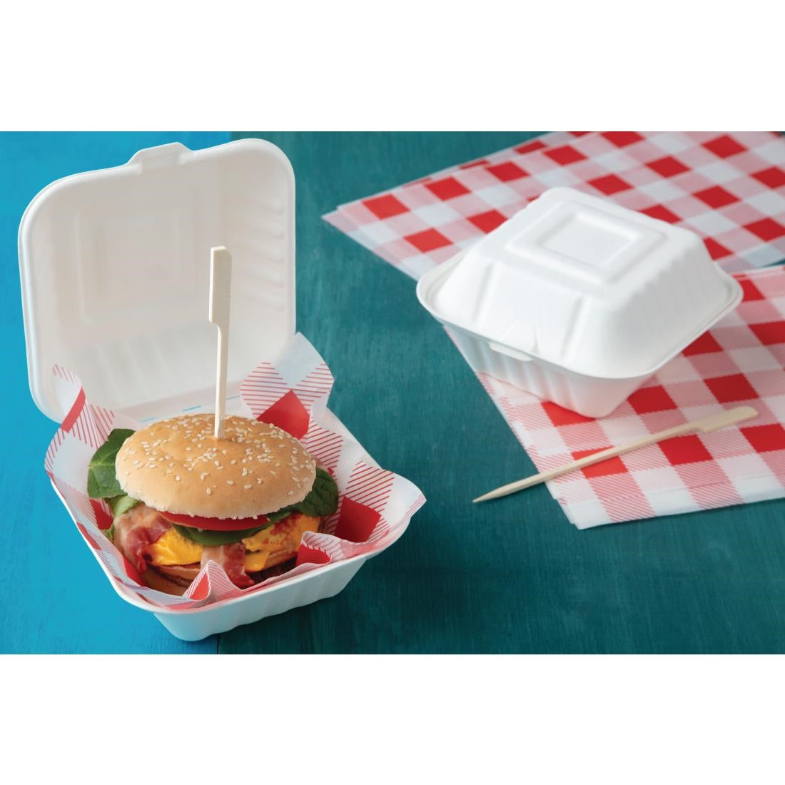 Fiesta Compostable Hinged Container 149mm - DW246