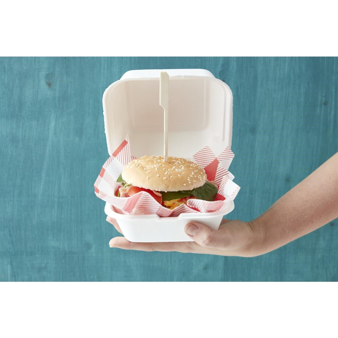 Fiesta Compostable Hinged Container 153mm - DW247