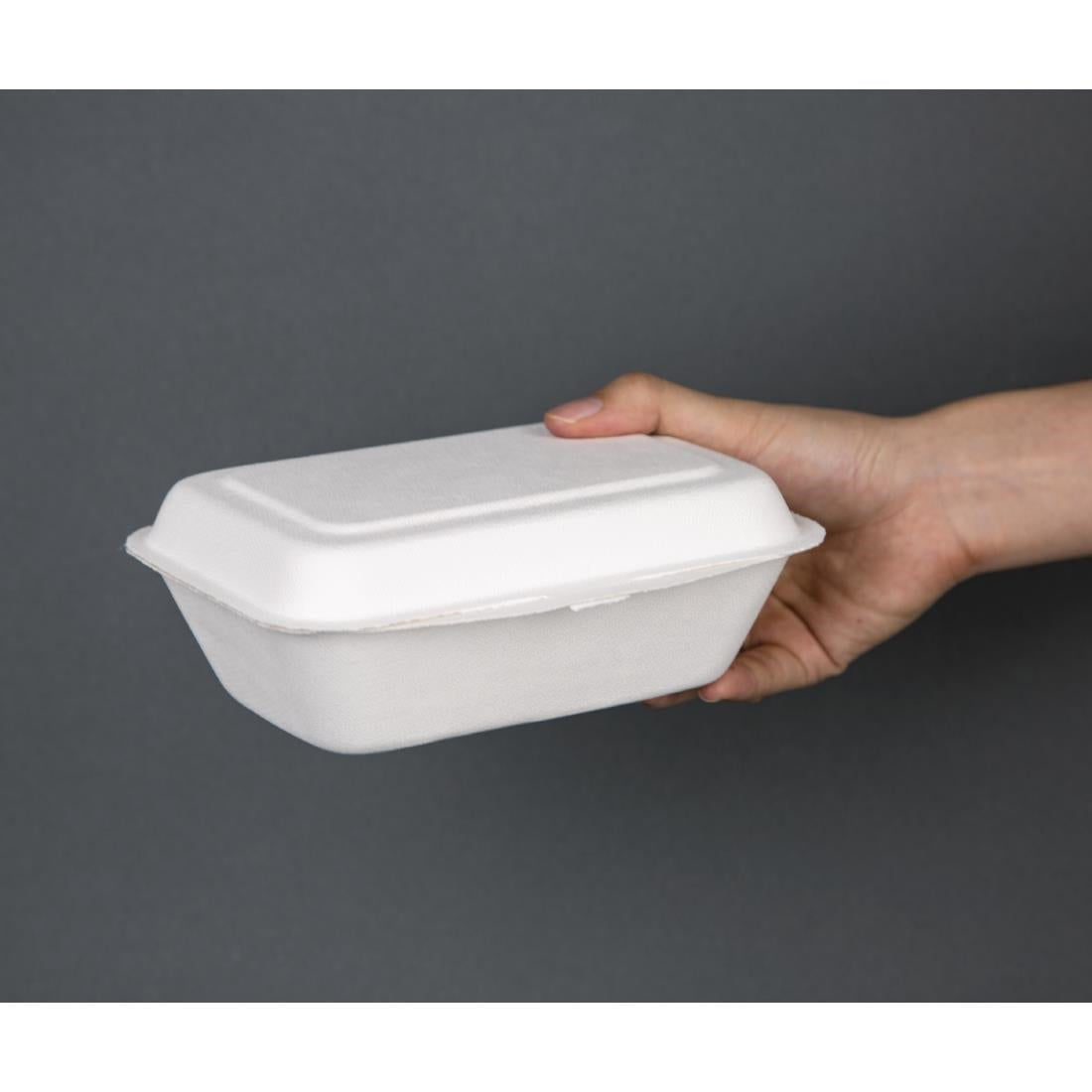 Fiesta Compostable Hinged Container 182mm - DW248