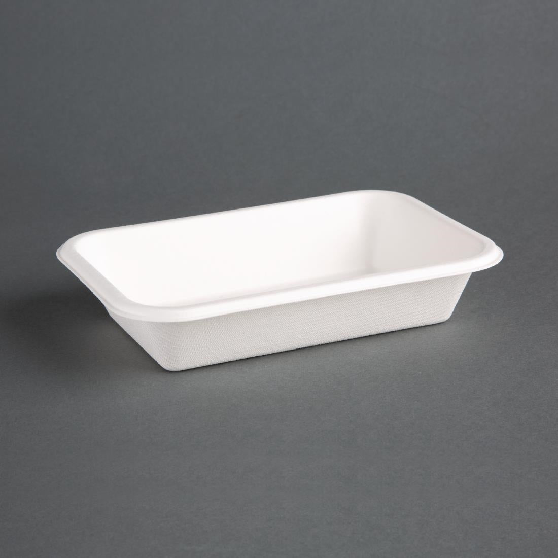 Fiesta Compostable Bagasse Food Trays 455ml (Pack of 50) - DW347