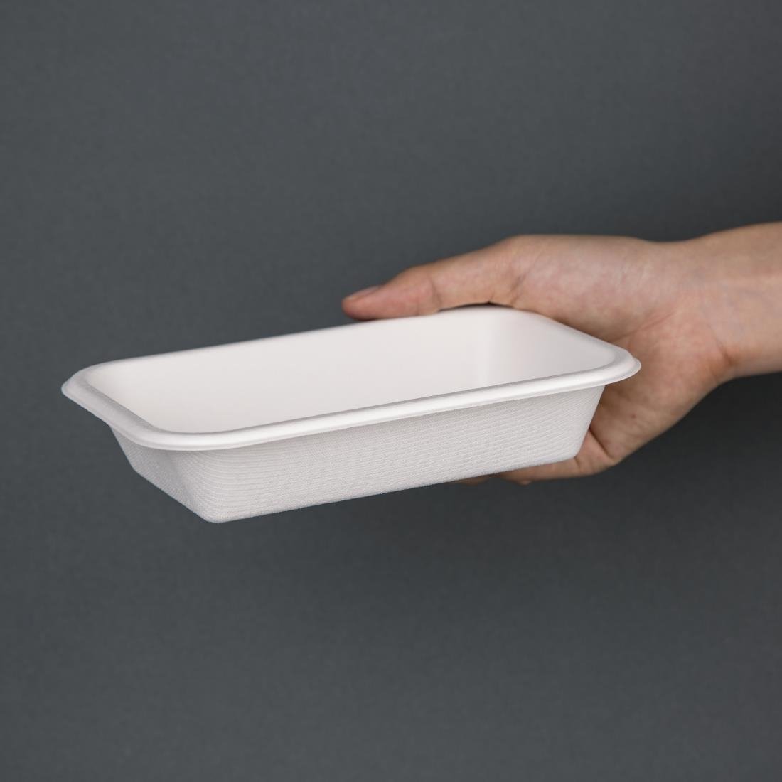 Fiesta Compostable Bagasse Food Trays 455ml (Pack of 50) - DW347