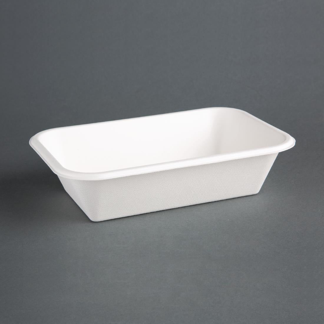 Fiesta Compostable Bagasse Food Trays 910ml (Pack of 50) - DW349