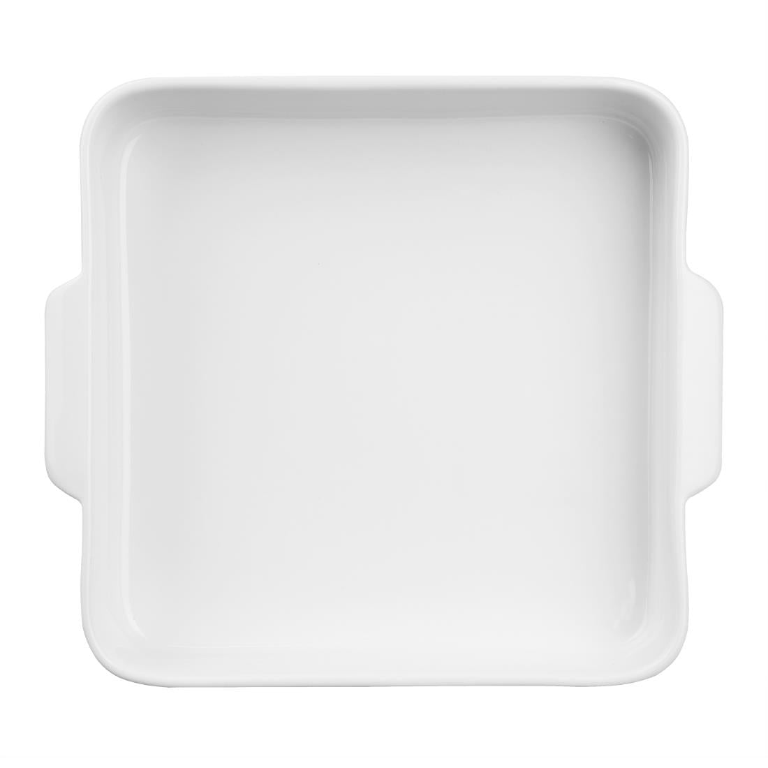 Olympia Whiteware Square Eared Roaster 200x180x40mm (3 Pack) - DX387