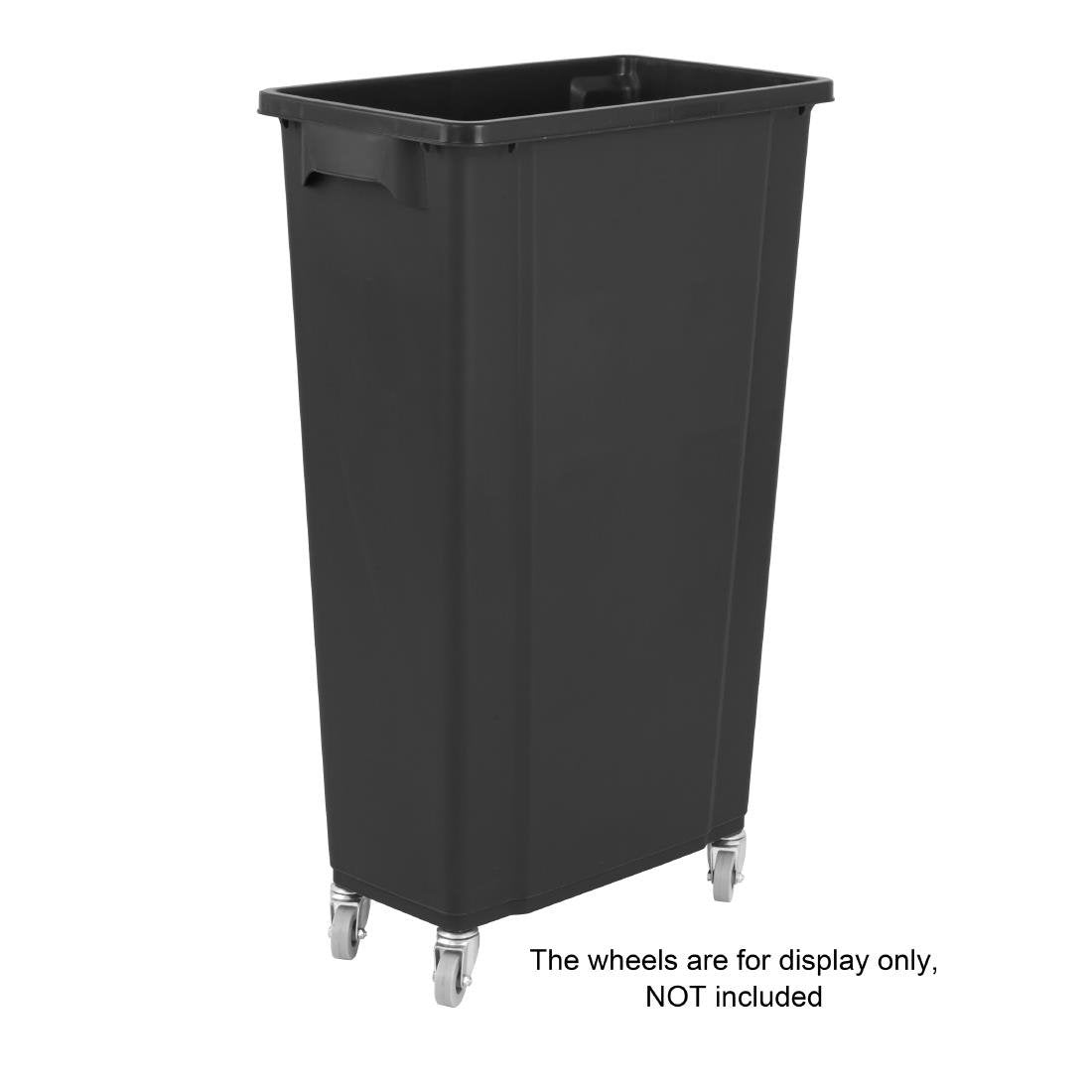 Jantex Slim Bin 80Ltr Black - DX966