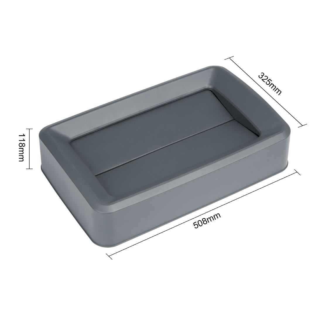 Jantex 60/80ltrs Slim Bin Lid Grey - DX968