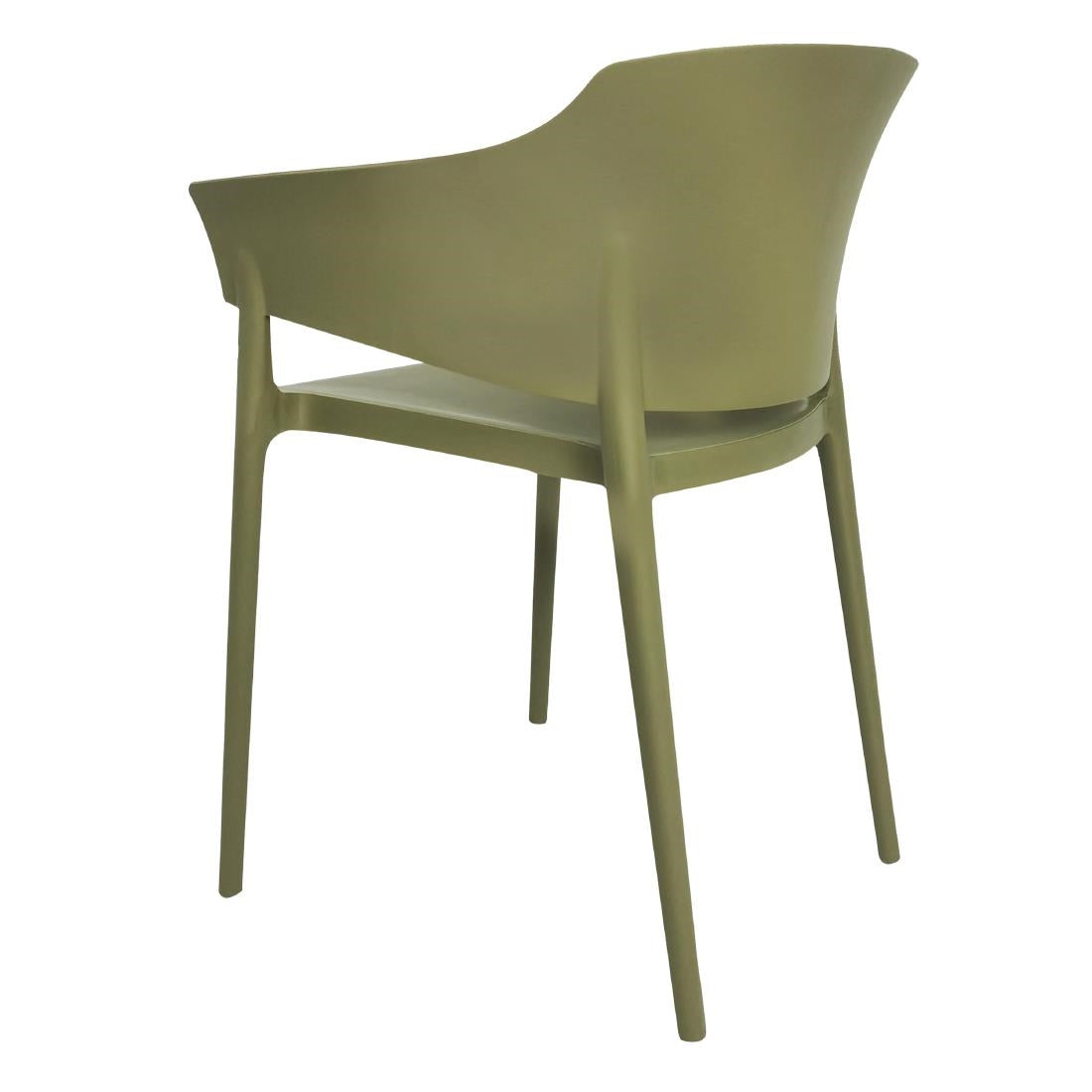 Bolero Lorenzo Cafe Chairs Green Tea (2 Pack) - DX971