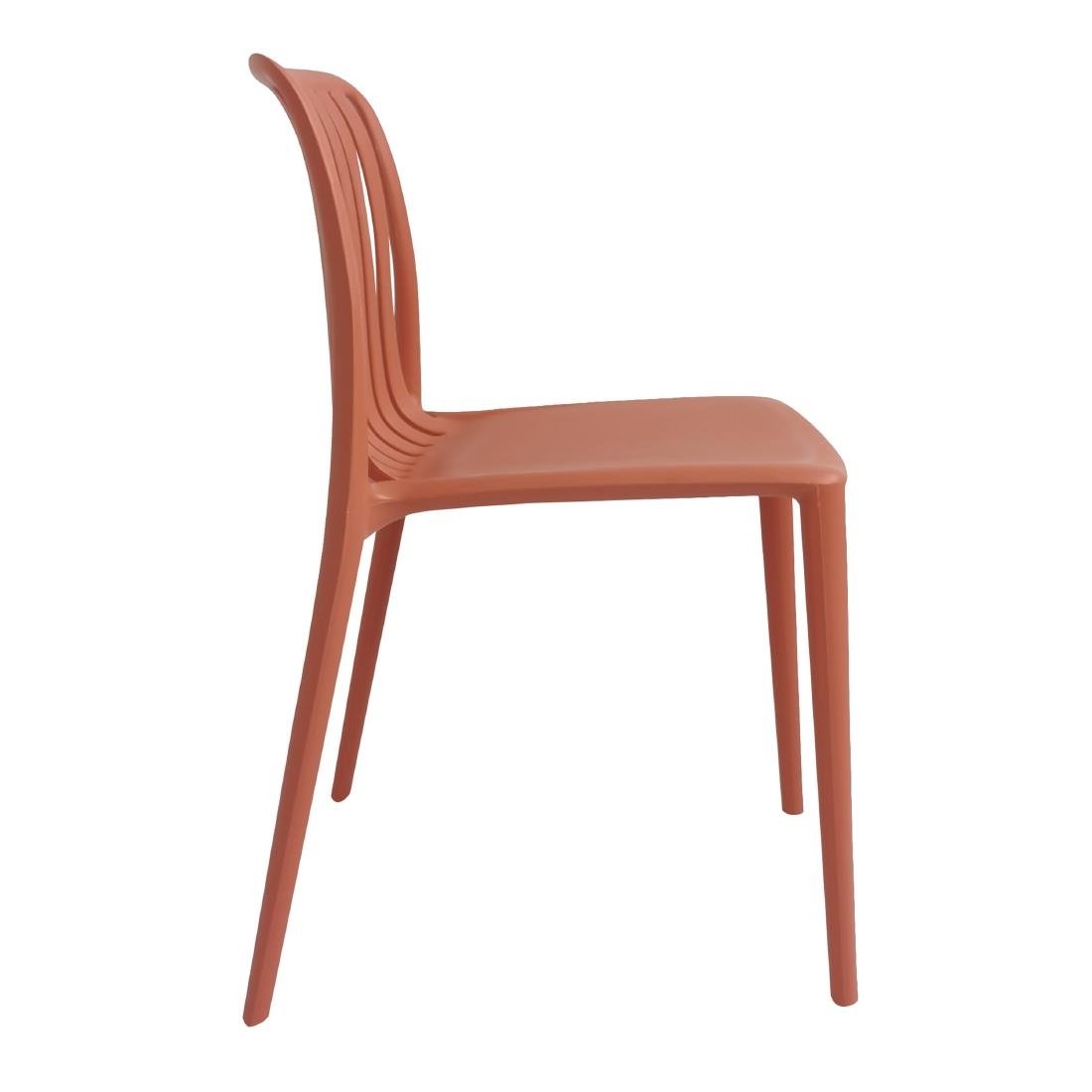 Bolero Verona Café Chairs Mild Orange (2 Pack) - DX977
