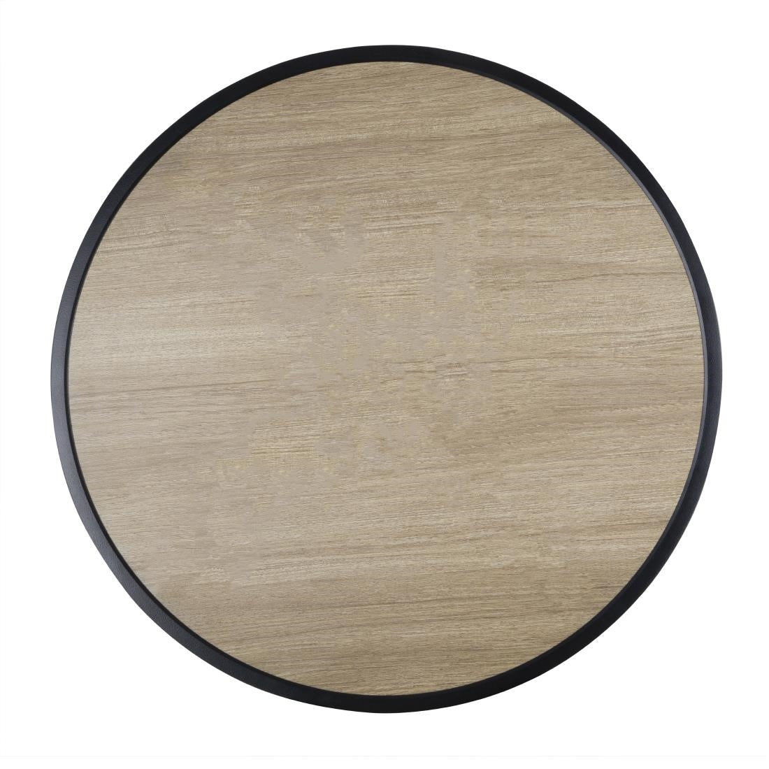 Bolero Marston Round Outdoor Table Black 700mm - DX986