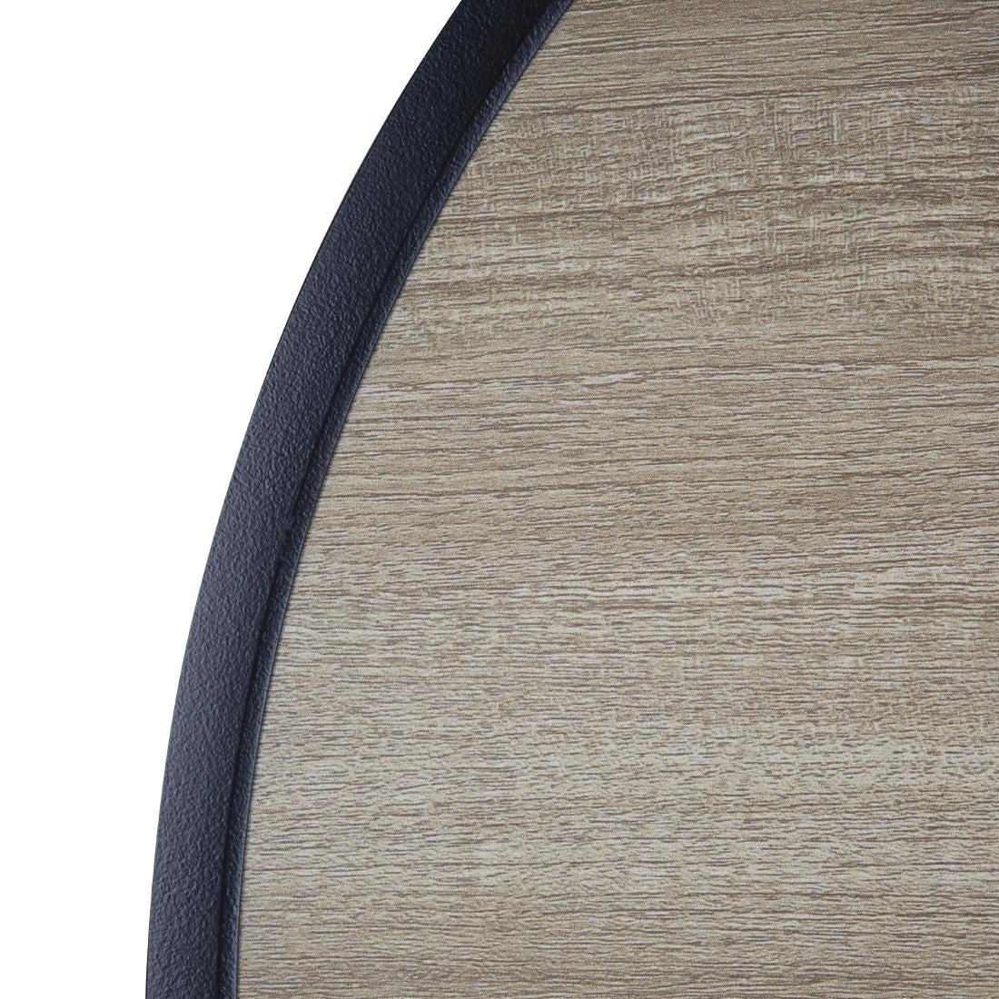 Bolero Marston Round Outdoor Table Black 700mm - DX986