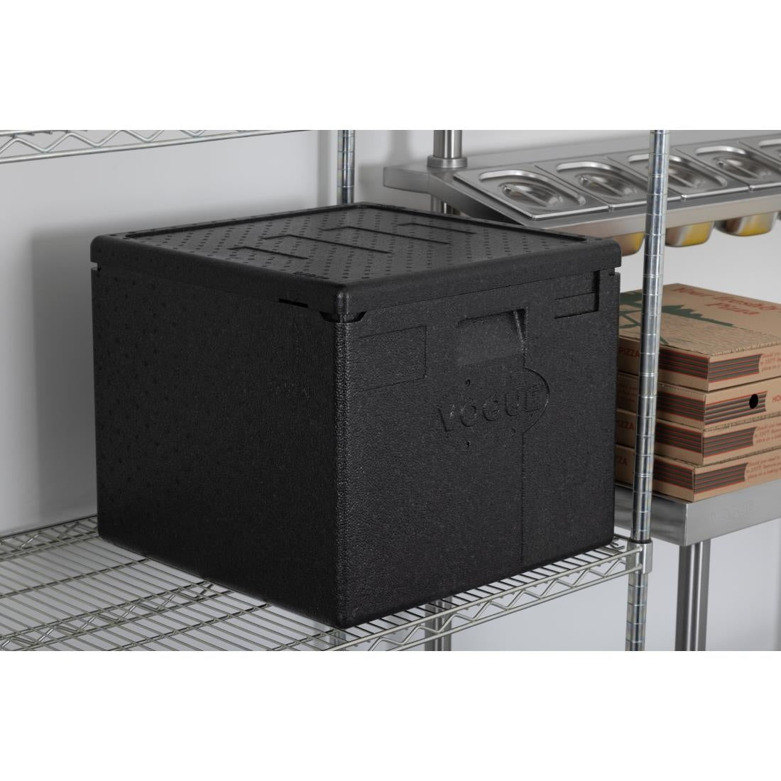Vogue Insulated EPP Pizza Transport Box 59Ltr 8 Pizza Capacity - DX991