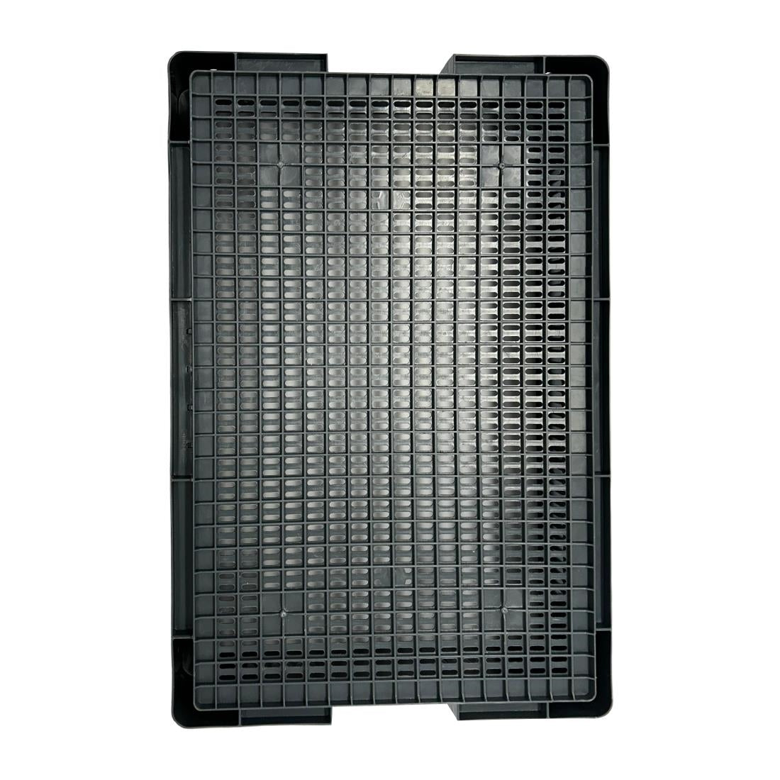 Vogue Perforated Plastic Storage Crate 600x400x120mm - DX999