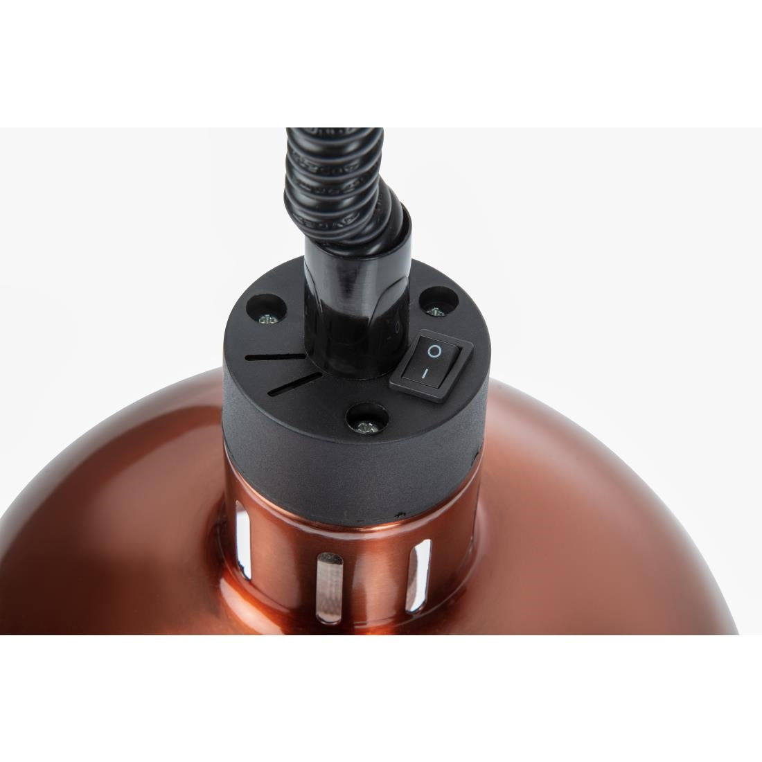 Apuro Retractable Dome Heat Lamp Shade Copper Finish - DY460-A