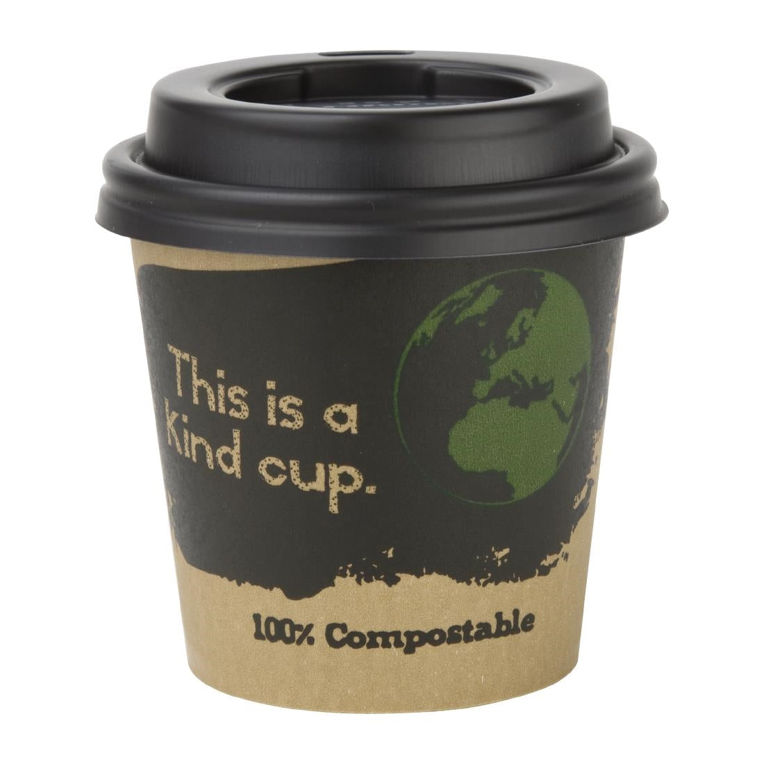 Fiesta Compostable Espresso Takeaway Cups Single Wall 114ml / 4oz (Pack of 50) - DY980