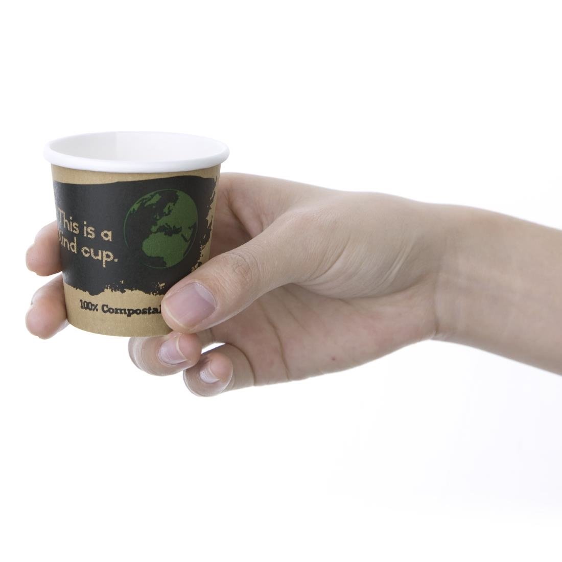 Fiesta Compostable Espresso Takeaway Cups Single Wall 114ml / 4oz (Pack of 1000) - DY981