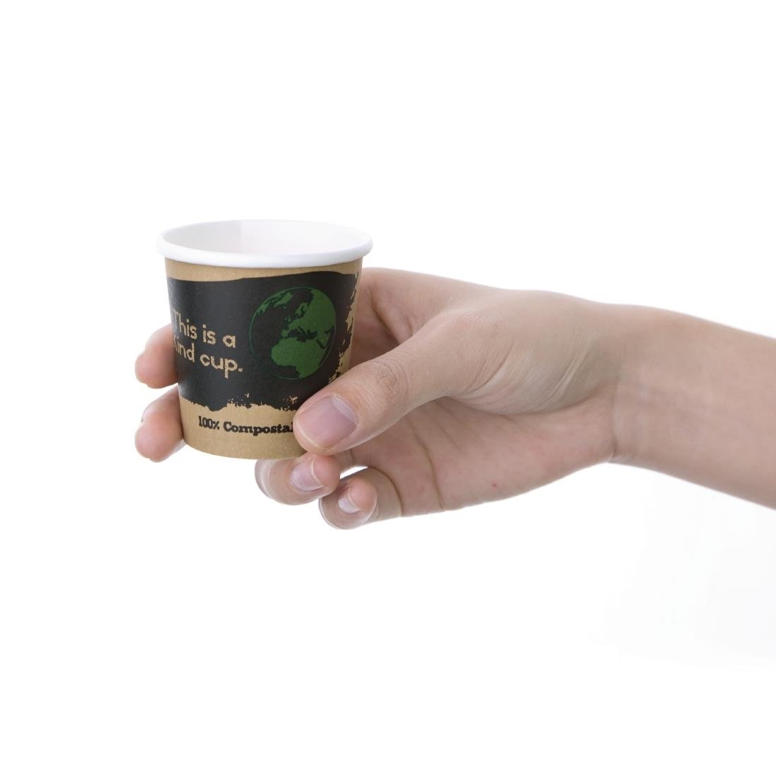 Fiesta Compostable Espresso Takeaway Cups Single Wall 114ml / 4oz (Pack of 1000) - DY981