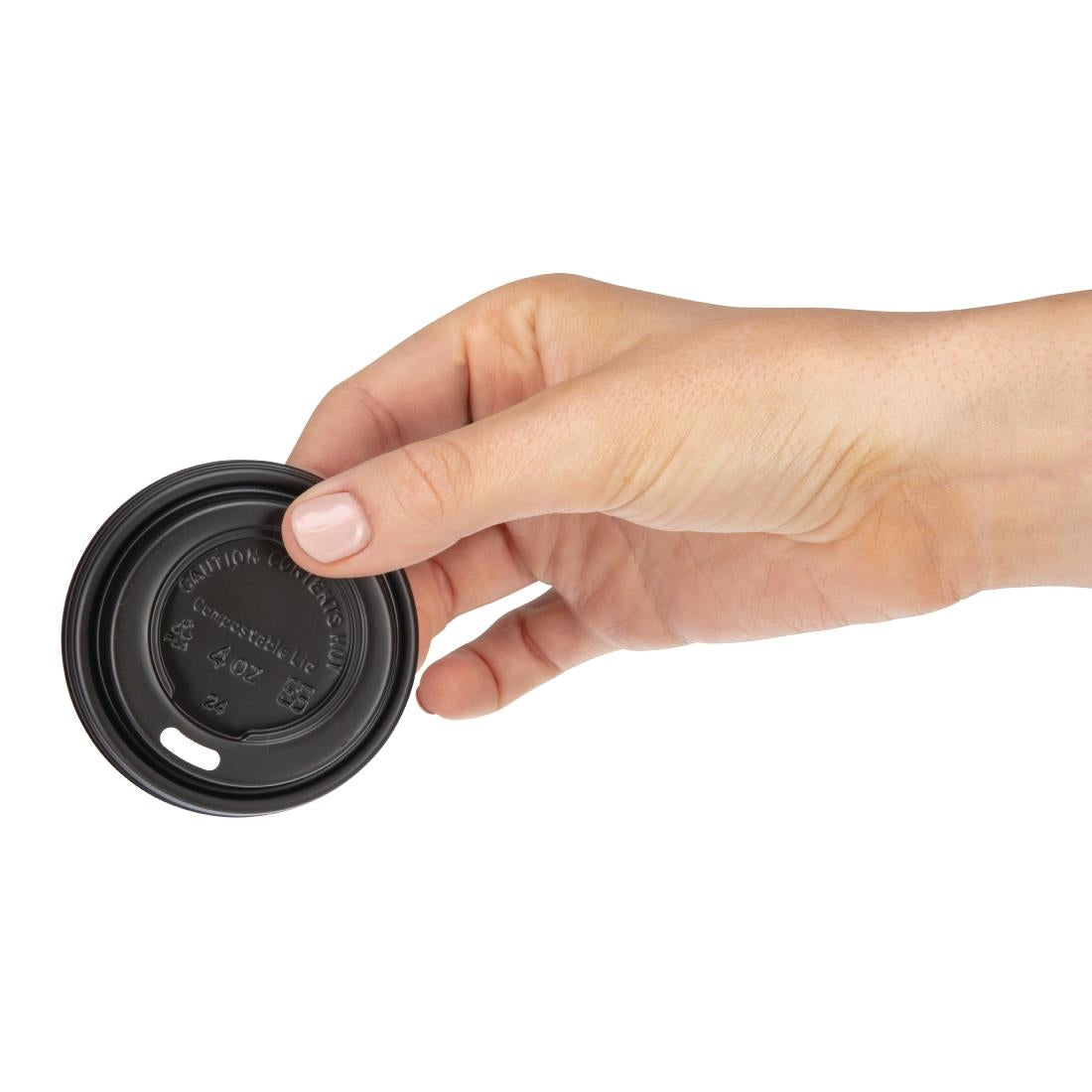Fiesta Compostable Espresso Cup Lids 114ml / 4oz (Pack of 50) - DY982