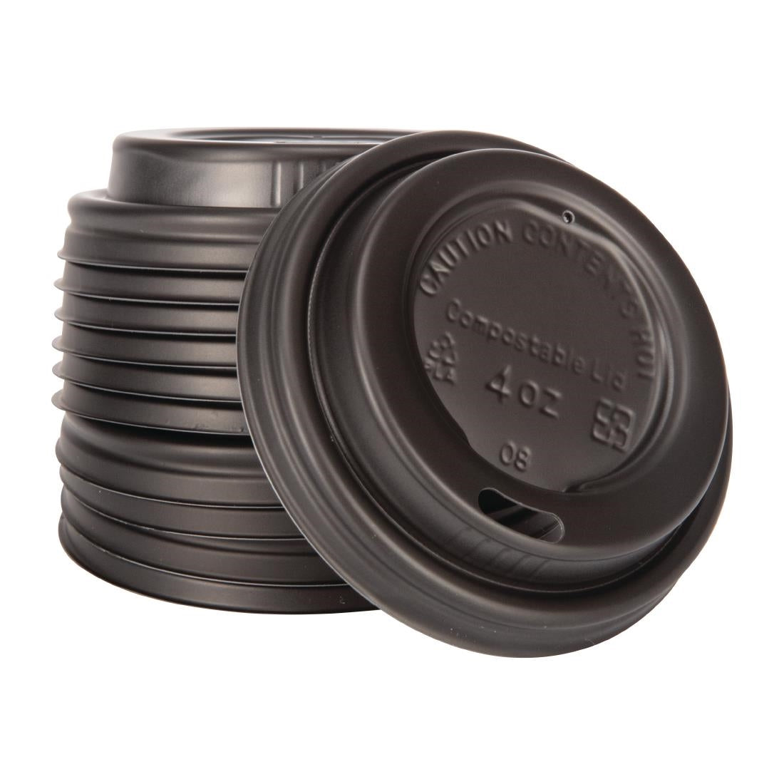 Fiesta Compostable Espresso Cup Lids 114ml / 4oz (Pack of 50) - DY982