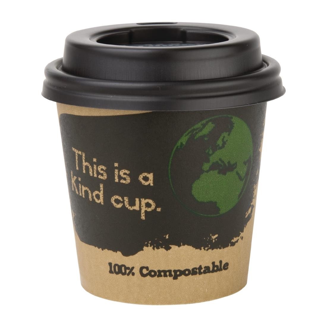 Fiesta Compostable Espresso Cup Lids 114ml / 4oz (Pack of 50) - DY982