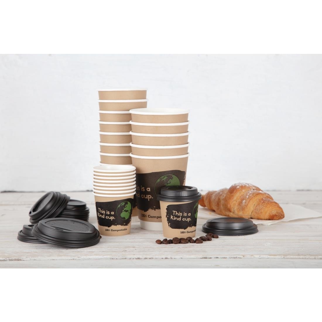 Fiesta Compostable Espresso Takeaway Cups Single Wall 114ml / 4oz (Pack of 1000) - DY981