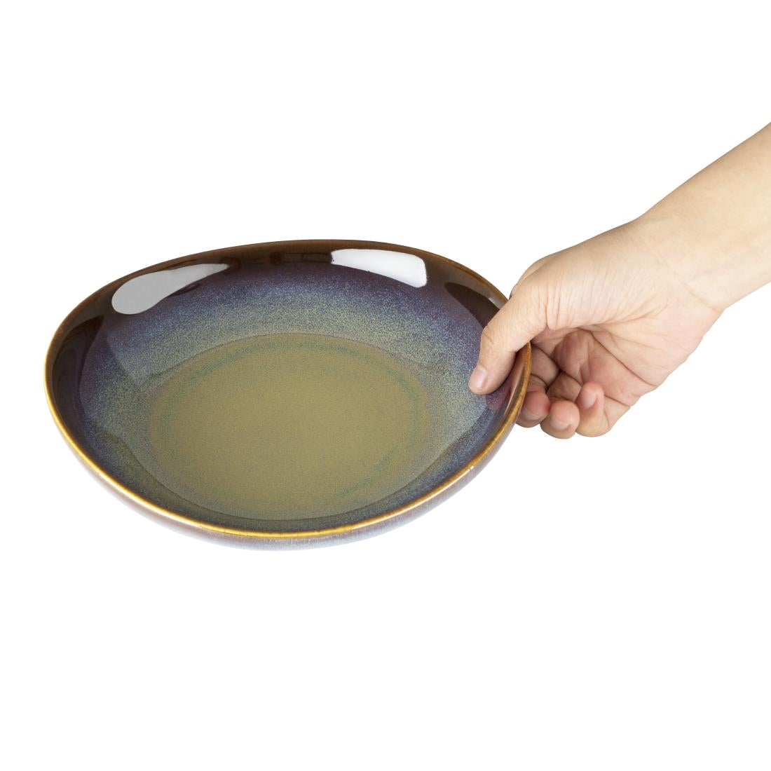 Olympia Birch Aubergine Wide Bowls - 205mm (6 pack) - DZ698