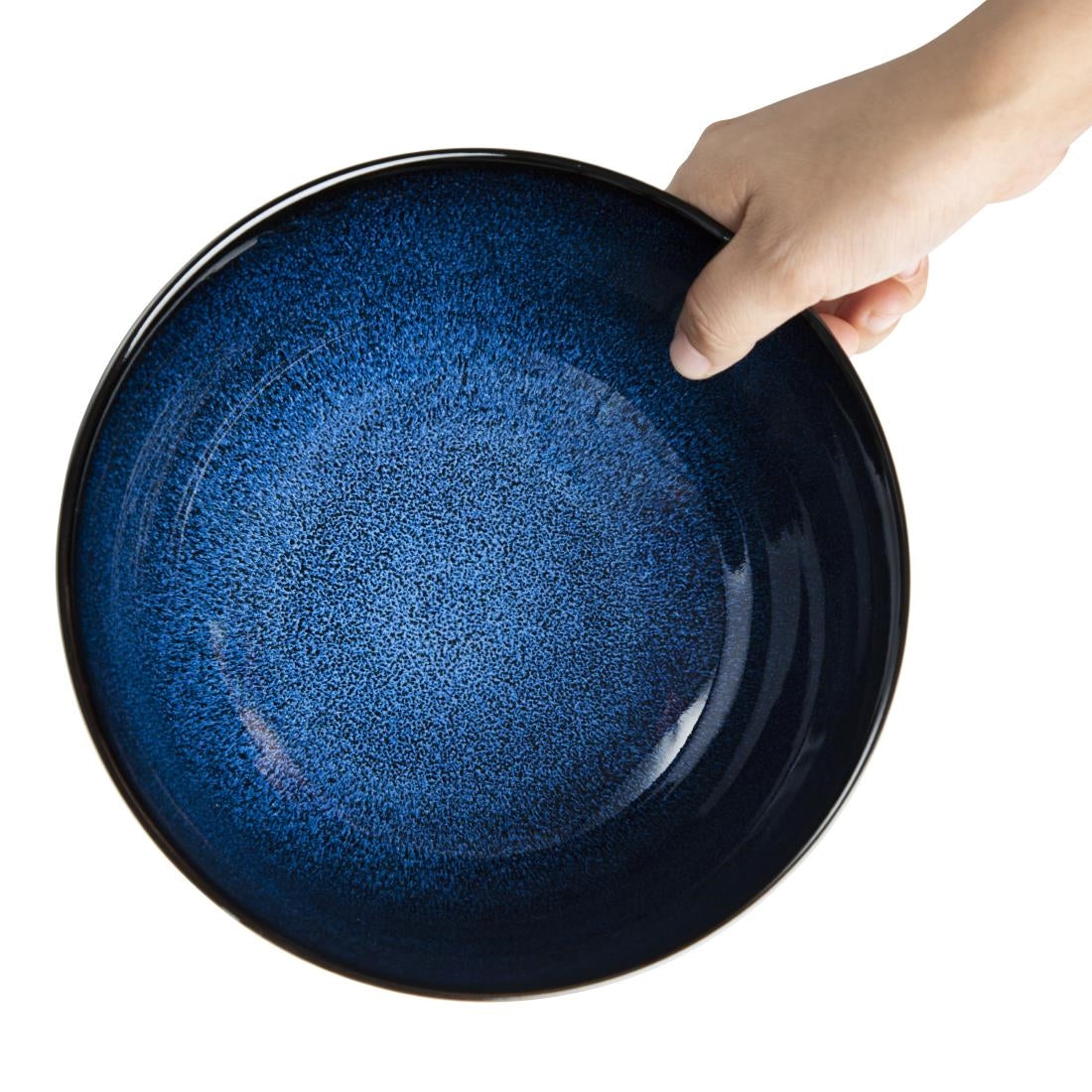 Olympia Luna Midnight Blue Footed Bowls 205mm (4 Pack) - DZ776