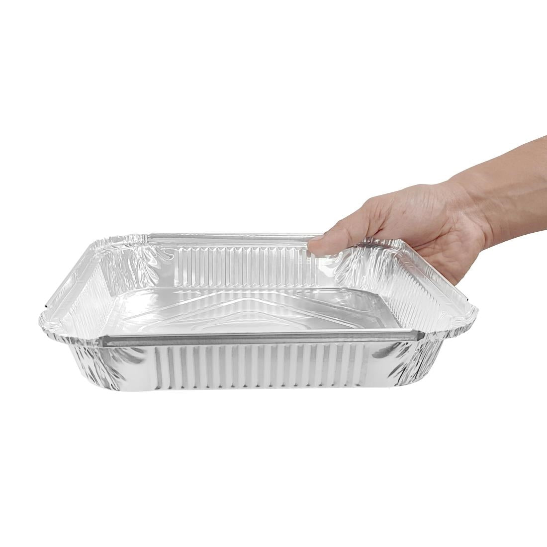 Fiesta Recyclable Shallow Foil Containers 1580ml (Pack of 200) - DZ893