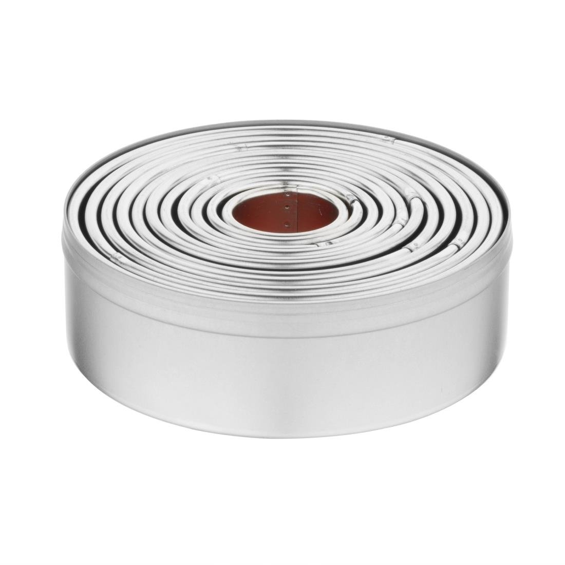 Vogue Round Plain Pastry Cutter Set - E013