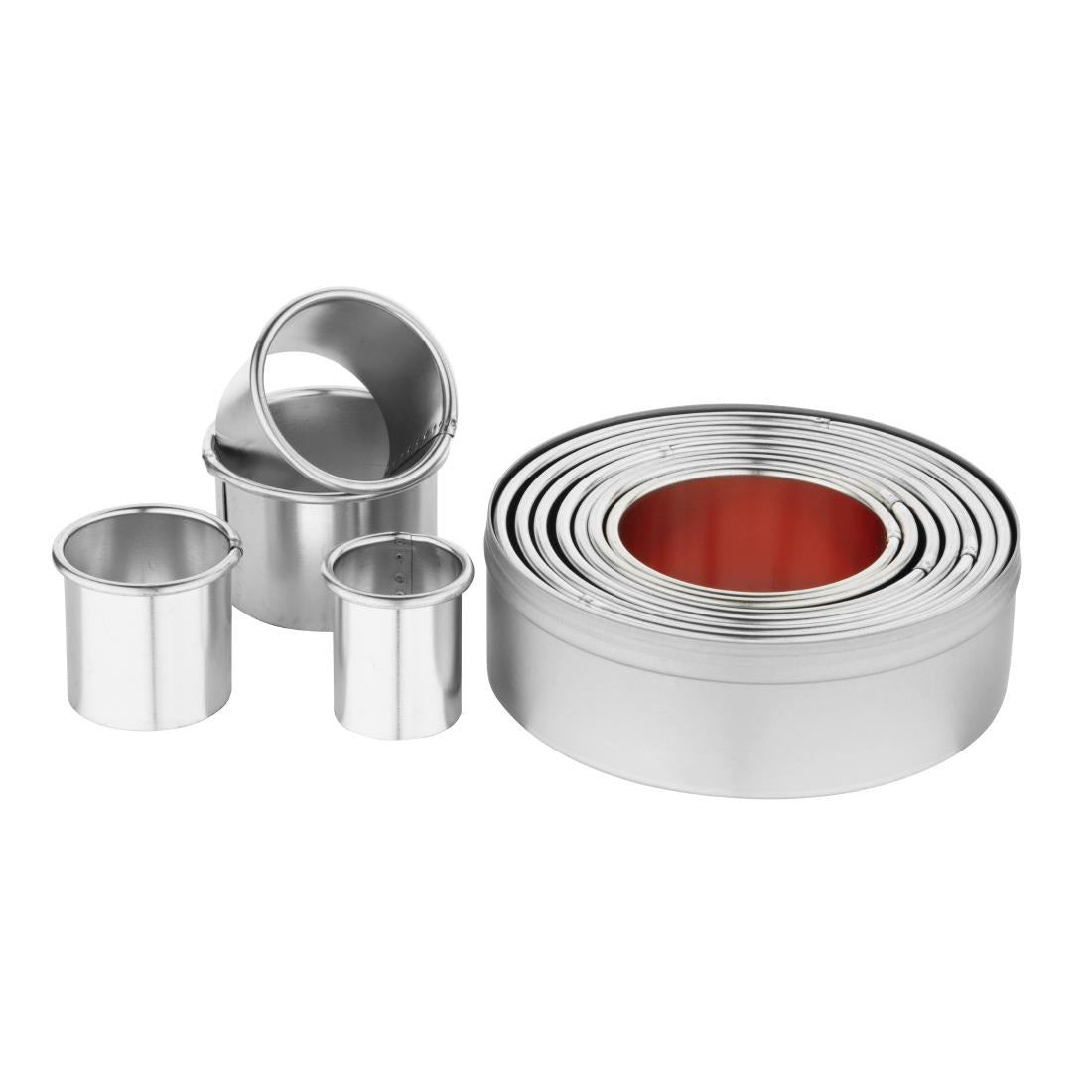 Vogue Round Plain Pastry Cutter Set - E013